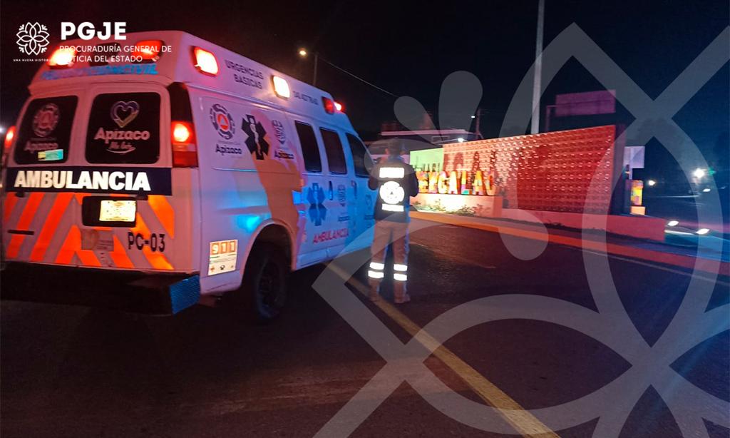 PGJE inicia investigación por homicidio en carretera Apizaco-Huamantla